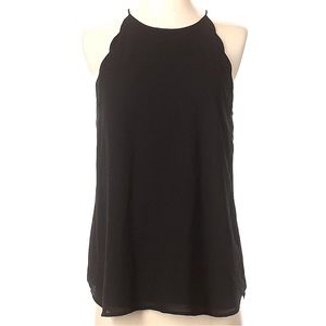 Naked zebra high neck tank